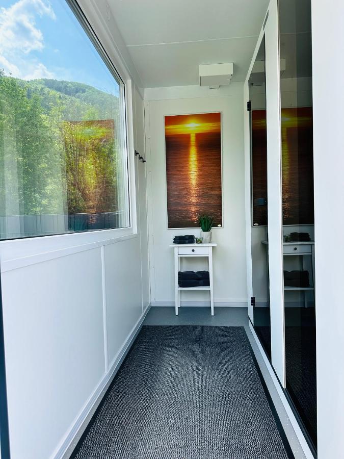 Voralpen Lodge - Ferienhaus Mit Gym & Wellnessbereich Traisen Buitenkant foto